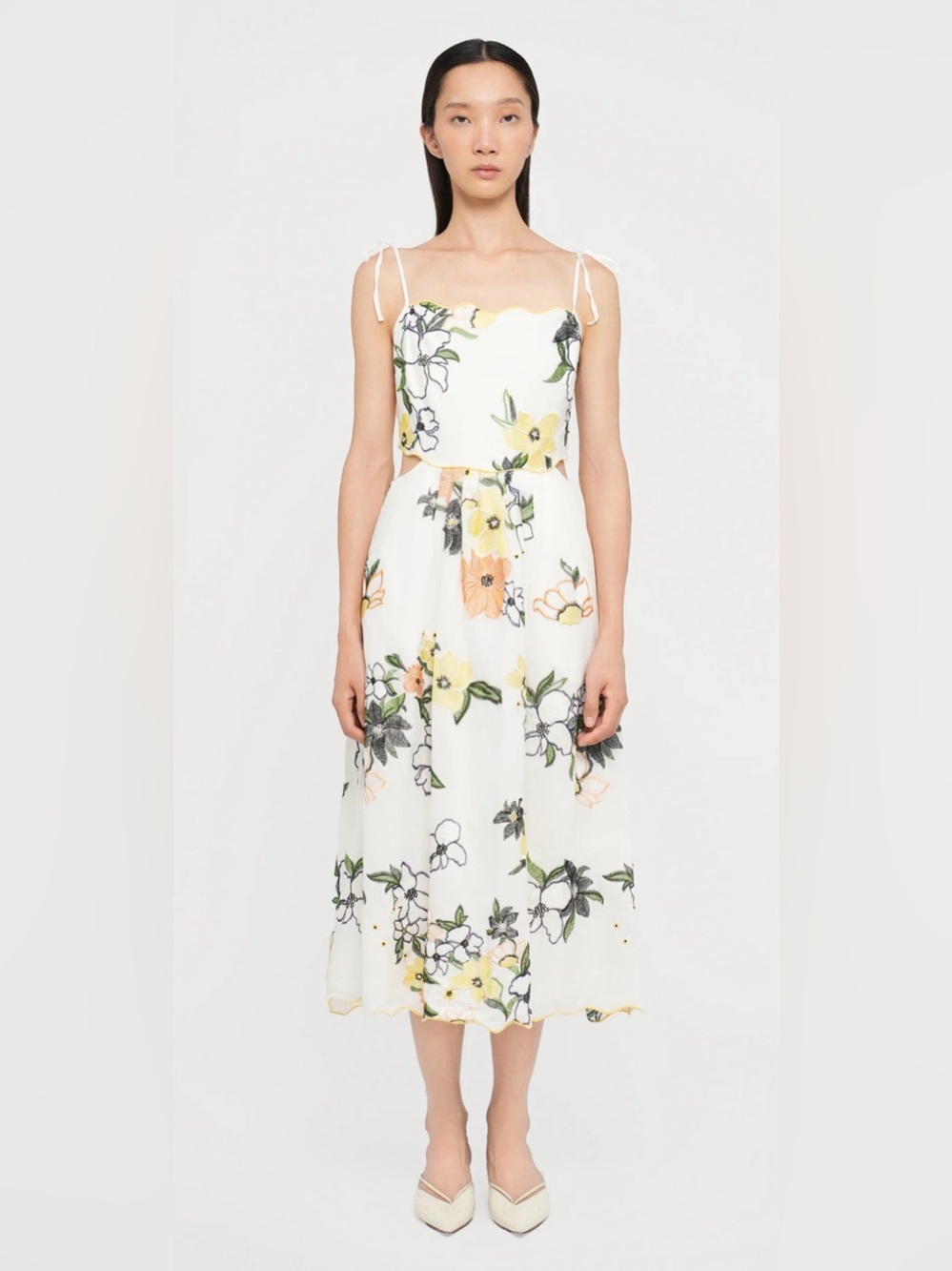 Stine Goya Scalloped Cut Out Dress